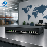 Switch de datos gestionado Gigabit Ethernet de 16 puertos 1200-16T-2G con 2 puertos SFP de enlace ascendente fijo de 1G para redes de datos empresariales