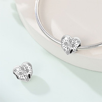 Nouveau style breloques décoratives en argent S925 pour garçon et fille, perles d'affection familiale, accessoires DIY pour bracelets et colliers