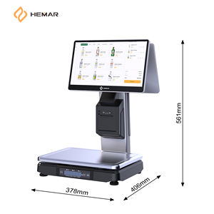 Bilancia POS OEM HEMAR EBL-B01 con Doppio Schermo Touch, Identificazione Automatica AI, Stampante Digitale Elettronica per Supermercati - Product Image 2