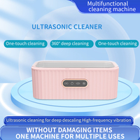 Nettoyeur à ultrasons électrique portable 45 kHz pour bijoux, lunettes, montres, prothèses dentaires, appareils de rétention, réservoir de 400 ml, utilisation domestique et automobile
