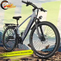 Vélo de montagne, vélo de ville, 26 pouces, 21 vitesses, double suspension, moteur sans balais haute vitesse 350W, batterie lithium cachée 36V, frein à disque
