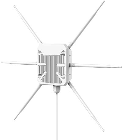High Power AX3000 WIFI 6 Outdoor WiFi Router Dual Band Access Point Extender Outdoor Long Range with POE IP67 Enclosure
