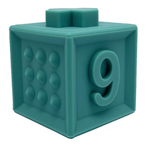 Ensemble de construction promotionnel unisexe pour enfants blocs de pile éducatifs en Silicone souple avec jouet pour bébé numéroté en plastique texturé sensoriel - Product Image 2