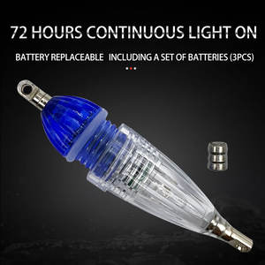 Pêche calmar leurre lumière <span class=keywords><strong>clignotant</strong></span> lampe LED <span class=keywords><strong>goutte</strong></span> profonde lumière sous-marine attirant appât pêche veilleuse sans batterie - Product Image 3