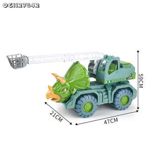 Roue gratuite Pousser et Aller Grue Dinosaure Ingénierie Camion Construction Véhicule Friction Jouets pour Enfants Cadeau <span class=keywords><strong>de</strong></span> Noël - Product Image 6