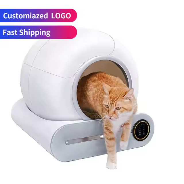 Large Capacity Intelligent Self Cleaning Cat Litter Box with APP Control Smart Automatic Cat Toilet Pet Cleaning Tool