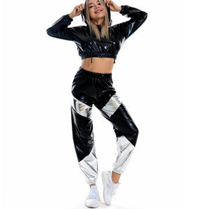 King Mcgreen Star lace Rave vêtements pantalon holographique femme Hip Hop danse brillant Joggers Costume de danse printemps automne pantalon - Product Image 4