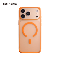 Coque de téléphone magnétique en TPU+PC givré 17 Pro Max, design peinture à l'huile, protection intégrale 360°, antichute, coussin d'air