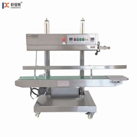 Machine de scellage de sacs de riz verticale continue CBS1100V 5-25 kg avec imprimante à rouleau d'encre
