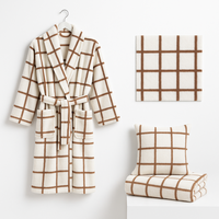 Peignoir long pour femme, décontracté, d'automne, en polaire douce, moelleuse et duveteuse, confortable et chaud, pour la maison, la douche et le spa