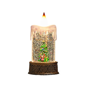 Christmas Glowing Candle Wind Lamp <b>LED</b> <b>Night</b> <b>Light</b> Creative Desktop Ornament Kids Christmas Gift Window Home Decor - Product Image 5