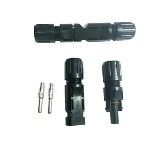 Solar Panel Connector IP67 Waterproof 30A 1000V DC Male & Female Solar Connectors with 2 Terminals