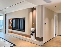 Meubles TV Suspendus Modernes en Bois Personnalisés avec Sources Lumineuses pour Salons et Chambres – Meubles Supports TV Couleur sur Mesure