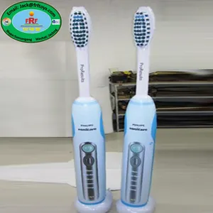 โปรโมชั่นและการโฆษณาร้านค้าซูเปอร์มาร์เก็ตแสดงแปรงสีฟันไฟฟ้าพอง