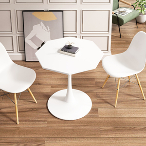 Moderno ottagonale stile fattoria tavolino in legno FCJ mobili per soggiorno sala da pranzo e uso Home Office