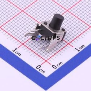 TS-1093A-A8B2-D2 Tactile Switch Through hole Component THT Switch Single Pole Single Throw Round Button 1.8N Right Angle Insert - Product Image 1