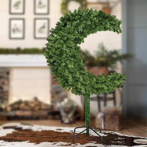 Eid Mubarak huisdecoratie groen wit kunstmatige boom Eid Ramadan maanboom voor islamitische moslim Kerstmis - Product Image 5