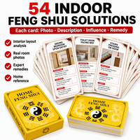 Cartes à Jouer Éducatives Personnalisées pour la Maison, Feng Shui Intérieur, OEM ODM, Coins Arrondis, Écologiques, Durables, Boîte en Papier Keji FS pour la Famille