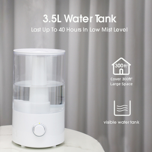 Humidificador ultrasónico eléctrico de 3.5L con vapor frío para dormitorio - Product Image 3