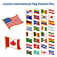 Épingles de revers personnalisées OEM en émail avec drapeau ondulé, vente en gros, épingles de revers avec drapeau national et bord plaqué or pour la promotion de la marque, cadeaux diplomatiques