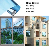 Película Moderna para Ventanas con Visión Unidireccional y Privacidad, Espejo Reflectante Autoadhesivo, Decorativa, Opaca, para Ventanas de Edificios