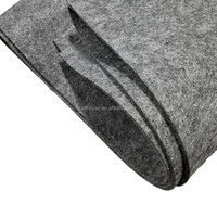 Hot Selling Schwarz Grau Industrie filz rolle 2mm/3mm/5mm Polyester PET Nadel stempel Vlies filz Atmungsaktiv Anti-UV Direct