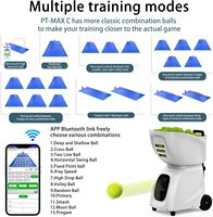 Máquina Lanza Pelotas de Pádel Fivek Pusun PT-Max C con Control Remoto por App Inteligente, Compatible con iWatch, 28 Puntos de Lanzamiento, Programación IA, Spin, Lob, Aleatorio