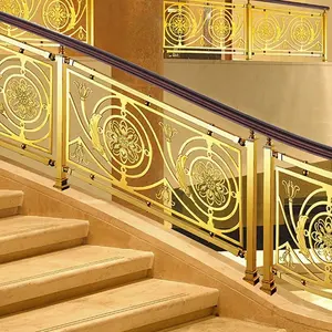 酒店别墅设计现代豪华楼梯栏杆不锈钢楼梯栏杆