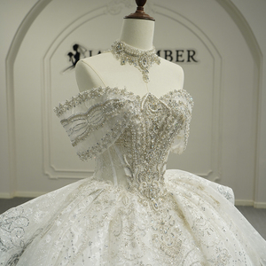 Gt26009 Nuevo Vestido de Novia Elegante de Alta Gama con Lentejuelas y Diamantes, Estilo Palacio de Fantasía, Jancember - Product Image 3