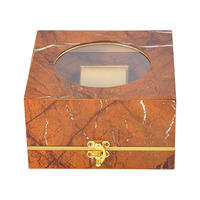 Boîte de rangement de luxe personnalisée pour montre unique avec logo, fermoir métallique doré, étui d'emballage pour montre-bracelet, idéal pour cadeau d'affaires en gros
