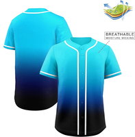 Maillots de baseball à manches 3/4 personnalisables, entièrement boutonnés, respirants, à séchage rapide, en polyester, pour hommes, femmes, jeunes, uniformes d'équipe, vente en gros