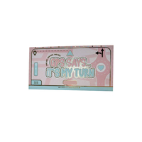 Paleta de Maquillaje Magnética con Tapa de Espejo en Forma de Corazón Rosa, Caja de Papel Vacía de 8 Compartimentos para Sombra de Ojos, Colorete y Cosméticos, Venta al por Mayor de Fábrica