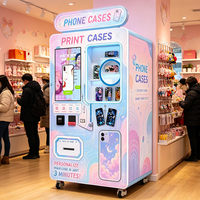 Máquina Expendedora de Fundas Personalizadas para Teléfonos con Impresión de Fotos, Máquina Expendedora de Fundas con Control Táctil para Museos y Tiendas de Regalos