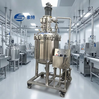 Réacteur mobile sanitaire SUOTE en acier inoxydable 304 316L avec cuve agitée et commande pneumatique pour l'industrie chimique et biotechnologique