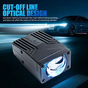 SANVI S100 voor auto, motor, elektrische fiets, optische middenrooster LED dubbele lens koplamp, nieuw, beste prijs - Product Image 2
