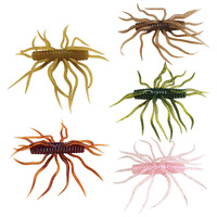 Umpan Lunak Buatan TPE Thorn-Potato Lure 9.5 cm 9 g Multi-Barbed Bionic Soft Worm untuk Memancing Laut Ikan Bass