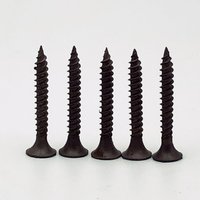 Vis à cloison sèche noires de qualité supérieure 3,5*25 mm, vis à plaque de plâtre Phillips, vis à cloison sèche en gypse