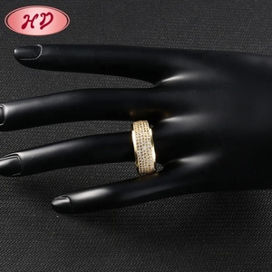 خواتم زفاف تركية مطلية بالذهب، مجوهرات نحاسية مصممة بأناقة للنساء بتقنية ترصيع ذهب عيار 18 قيراط - Product Image 6