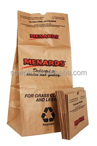 Sacchetti di Carta Kraft Marrone Grandi, Pieghevoli, Resistenti allo Strappo, Biodegradabili, con Cordoncino, per Rifiuti Domestici, Giardino, <span class=keywords><strong>Foglie</strong></span>, con Stampa Logo Personalizzata - Product Image 4