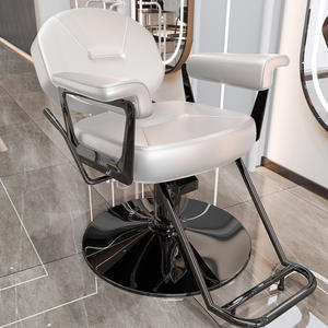 Silla de salón cómoda silla de salón reclinable para estilista de cuero Sillas De <span class=keywords><strong>Barberia</strong></span> salón de corte Silla de peluquero dorado - Product Image 1