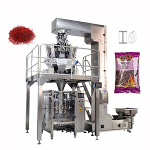 Machine d'emballage verticale automatique pour sachets de thé, granulés d'herbes, graines végétales, fleurs, safran, <span class=keywords><strong>crocus</strong></span>, et sachets stand-up - Product Image 1
