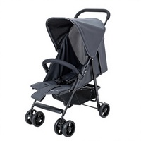 Poussette bébé légère pliable, poussette de voyage portable, landau bébé pouvant s'asseoir et se coucher, poussette compacte pour avion