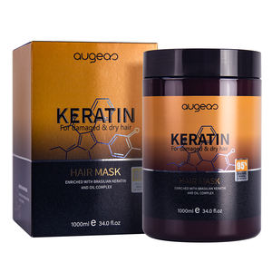 Productos para el cuidado del cabello al por mayor, mascarilla capilar de queratina con colágeno, hidratante, suavizante y anti-frizz, marca privada. - Product Image 1