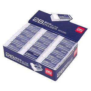Deli 2B Eraser No.7536A Student Exam Use PVC <b>Material</b> - Product Image 5