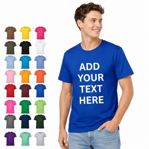 High Quality 200 Gsm Blank Custom Print Logo for Promotional Business Team Gift Wholesale Men's Cotton T-Shirt - Product Image 1
