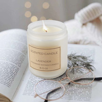 Cilindros de Vidrio de Color Té Retro Hechos a Mano de Lujo, Duraderos y Resistentes al Calor, Frascos para Velas de Aromaterapia con Etiquetas Personalizadas para el Hogar en Días Festivos