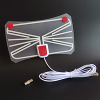 Antenne TV numérique d'intérieur pour téléviseurs intelligents, gain de 5 dBi, polarisation verticale, réception supérieure VHF/UHF 174-862 MHz