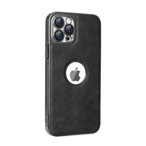 สินค้าขายดีข้ามพรมแดน: เคสโทรศัพท์ Apple 14, หนังเคลือบไฟฟ้า, เรียบง่ายและสไตล์ธุรกิจ, สำหรับ iPhone 14 Pro Max - Product Image 5