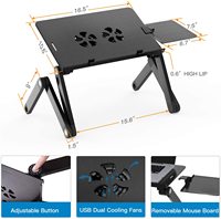 Table de bureau Portable multifonctionnelle, Portable, pliable, en métal et Aluminium, support pour ordinateur Portable, bureau à domicile