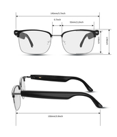 Nuevas gafas GS13 de Metal que cambian de Color, gafas de sol inteligentes, traductor, respuesta a llamadas, asistente de voz AI, reproductor de música BT 5,4 para hombres